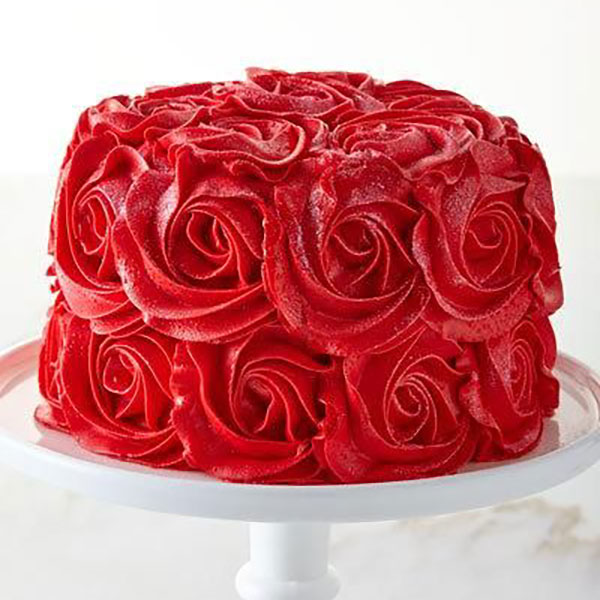 Red Velvet Rose Cake