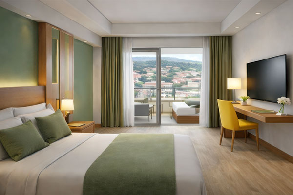 Superior-Verbindungszimmer mit Landblick